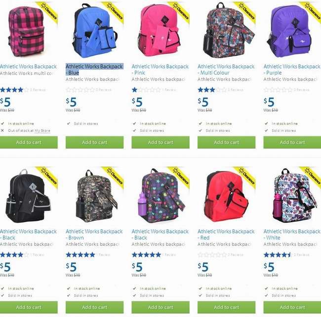 Athletic works backpack outlet