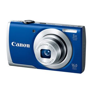开箱品CANON POWERSHOT A2600 16MP CAMERA WITH MEMORY CARD - BLUE - OPEN BOX数码相机