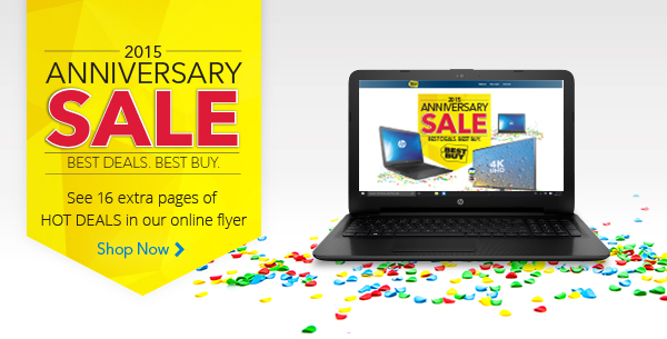 Best Buy 2015年度特卖，笔记本电脑、电视、家电、家具、婴儿用品等特价销售