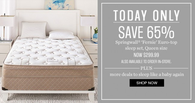Sears指定款床垫3.5折，床上用品5折起，多款窗帘6折起，满24元立减10元！