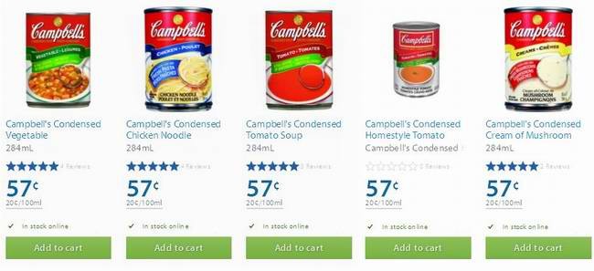 Walmart 多款 Campbell's Condensed 即食汤半价0.57元特卖