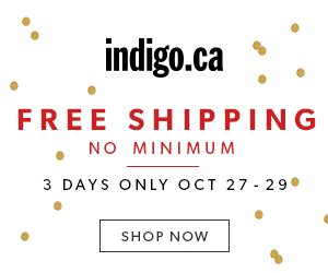 最后一天！Indigo Chapters 秋季特卖2.5折起大减价！10月27日-29日全站包邮！