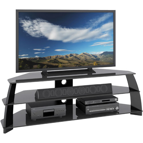 CorLiving TV Stand for TV's Up To 65" (TAP-609-T) 电视柜99.99元特卖
