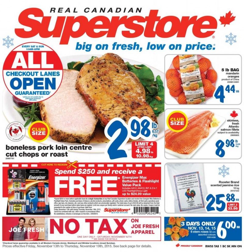 Superstore超市本周（2015.11.13-2015.11.19）打折海报