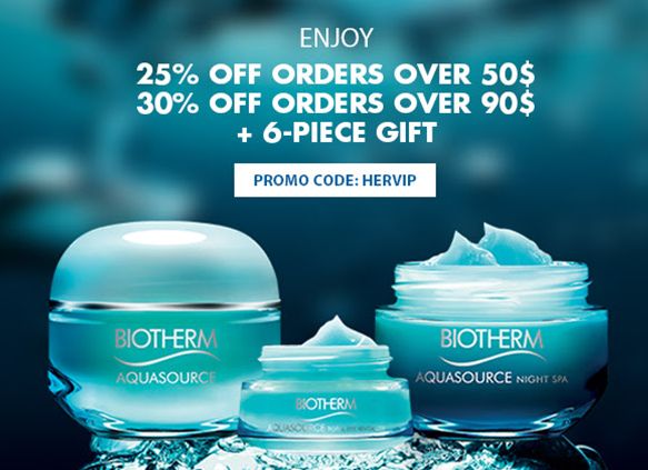 最后一天促销！Biotherm碧欧泉补水神奇，满50元享受7.5折再送6件套大礼包 ，满90元享受7折也送6件套大礼包
