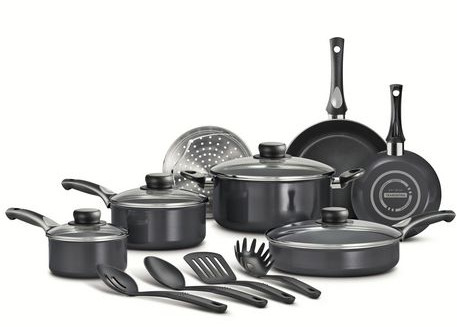 Tramontina 15-Piece Select Nonstick Cookware Set 15件套不粘锅特卖79.97元