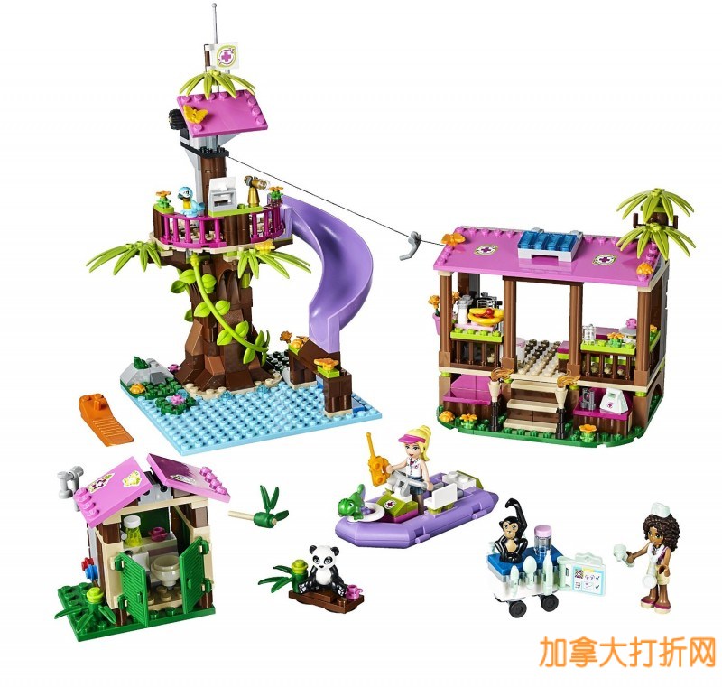 LEGO丛林救援基地（473pcs）特价35元，原价71.99元，包邮