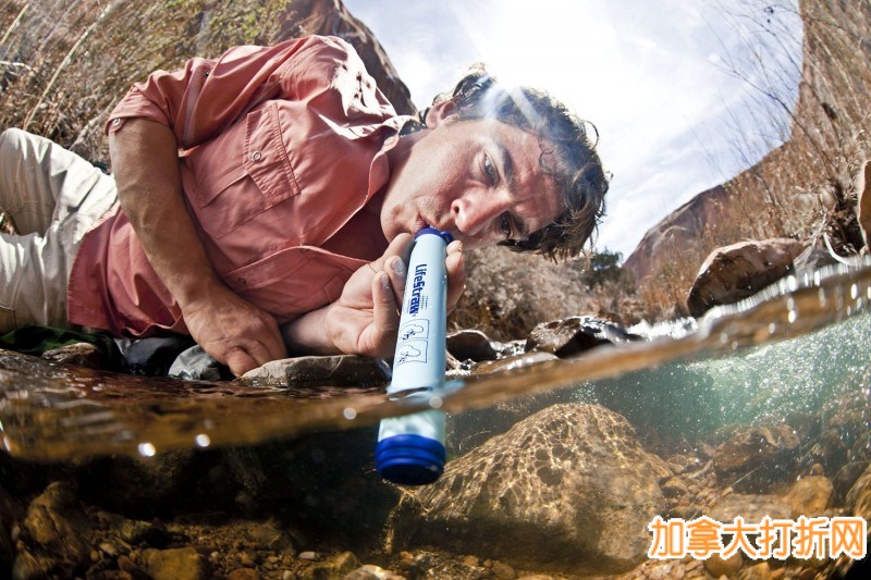 户外饮水神器，野营时自来水过滤一下更健康！LifeStraw Personal Water Filter 野外生存净水器仅19.49元