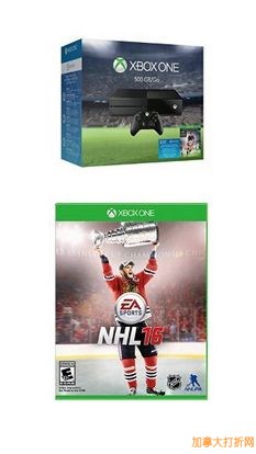 Xbox One 500GB EA Sports FIFA 16 游戏主机套装，现价349.99元，原价479.98元，包邮