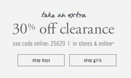 Abercrombie Kids 清仓区儿童服饰2折起，额外再打7折，11月10日截止