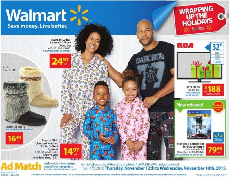 Walmart超市本周（2015.11.12-2015.11.18）打折海报