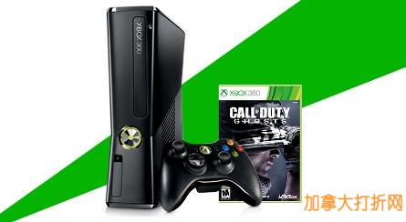 EB Games黑五特卖！翻新Xbox 360 250GB Console游戏机（附送游戏Call of Duty: Ghosts）109.99元特卖，Xbox 360翻新游戏及游戏机配件买第二件半价，11月26日截止！