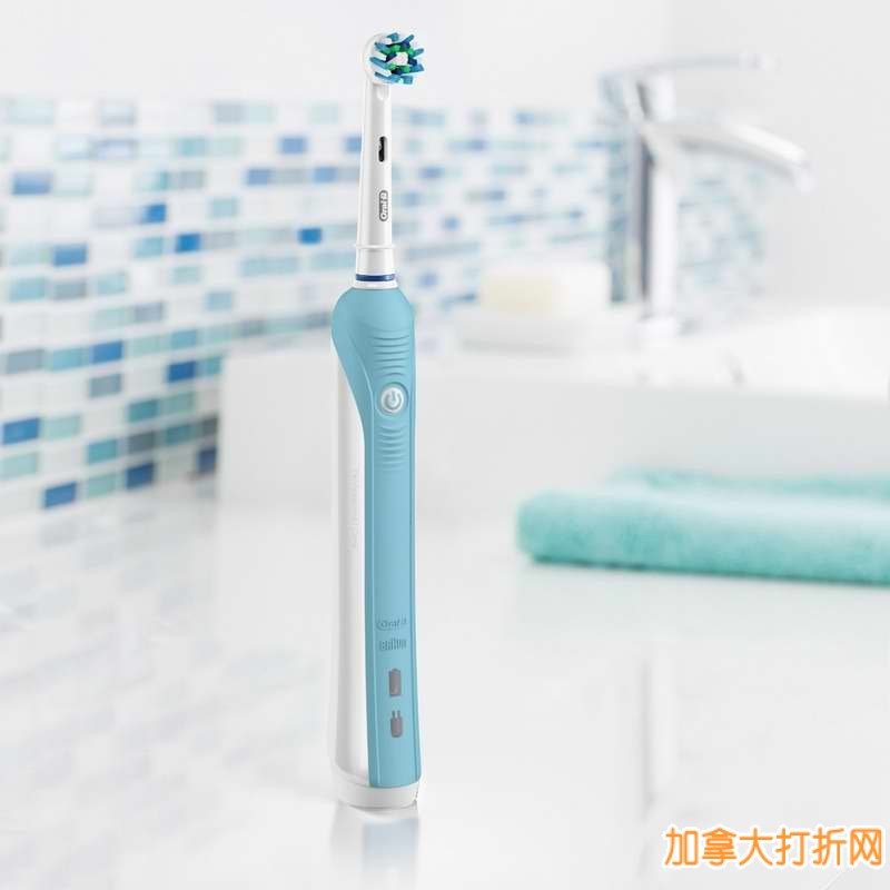  采用3D震动旋技术清洁牙菌斑！Oral-B Professional Care 1000电动牙刷 23.57元特卖，原价 63.57元，包邮！