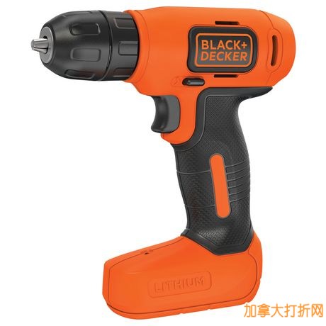 通过USB充电的超轻巧便携电钻，Black & Decker 8V Drill Driver 立减15元，仅售24.98元！