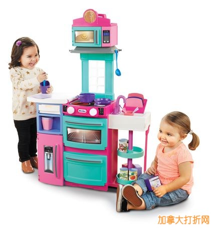 Little Tikes Cook ‘n Store Kitchen Playset 儿童小厨房半价35元特卖！两色可选