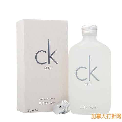 CK One 女用清爽果香淡香水（6.8 盎司）3.9折35元限量特卖！