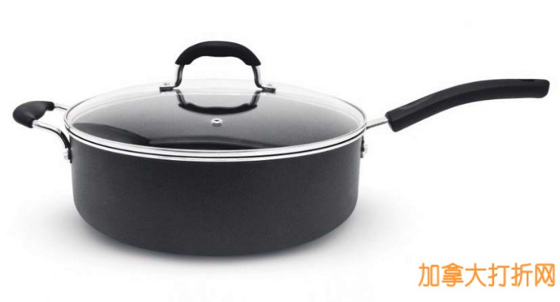 Heritage Chef's 6.7L Deep Pan with Lid 带玻璃盖不粘底深烧锅2折仅售21.99元