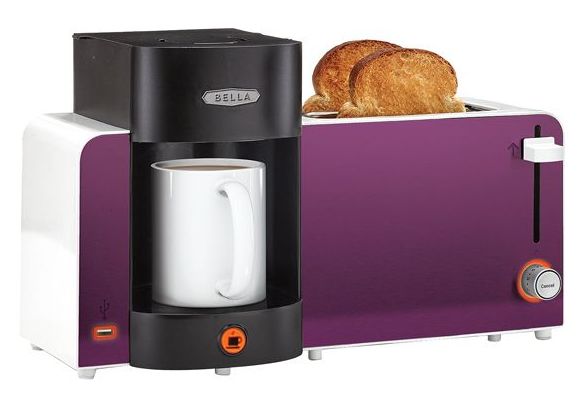 BELLA BLA14082 Toast and Brew Breakfast Station 烤面包机/咖啡机二合一