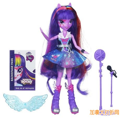 My Little Pony 彩虹小马 Equestria唱暮光闪闪玩具特价8元，原价29.94元