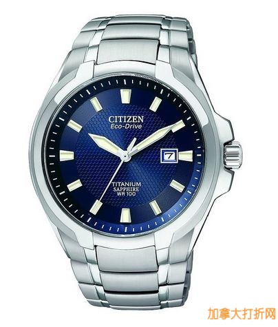  Citizen Eco-Drive 西铁城光动系列男士腕表296元特卖，原价425元，包邮