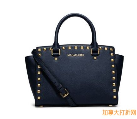 Michael Kors Selma 中号金铆钉耳朵包6.6折特价229元，原价348元，额外立减200元！