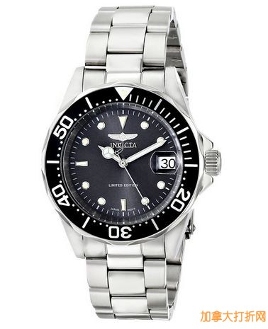 限量版英弗 Invicta Men's ILE8926ASYB专业潜水员男士腕表特价107.99元，原价442.40元，包邮