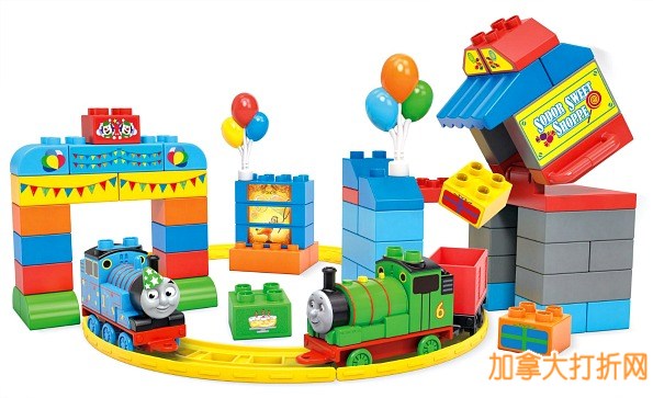 Mega Bloks 托马斯生日快乐积木套装特价25.15元，原价34.99元，包邮