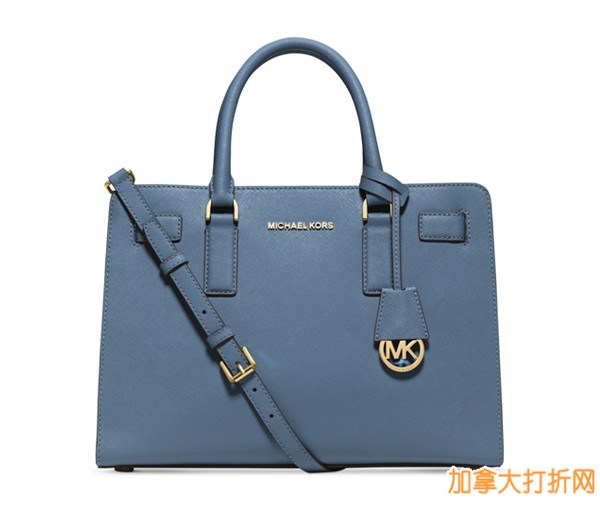 Michael Kors Dillon East/West Satchel 真皮手提包/斜挎包特价198.13加元，原价416.57加元，包邮无关税