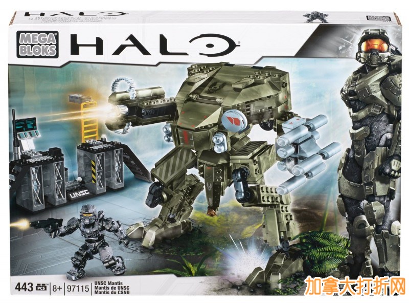 Mega Bloks Halo UNSC Mantis 美高光晕机甲套装特卖24.87元，原价36.95元