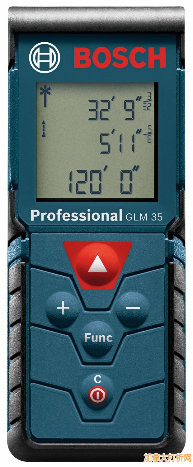 距离面积体积都能测！Bosch GLM 35 专业激光测距仪3.7折59.99元限量特卖！