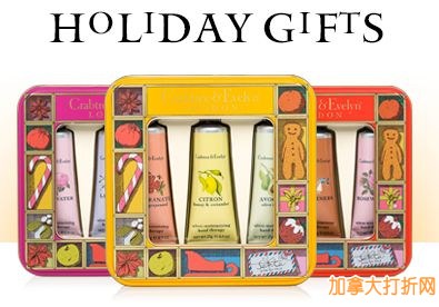 最后一天！Crabtree & Evelyn 72小时限时特卖，价值110元Perfect 10件套护手礼品装49.99元（折后仅37.49元），还有买多送多等其他优惠，全场再额外7.5折！
