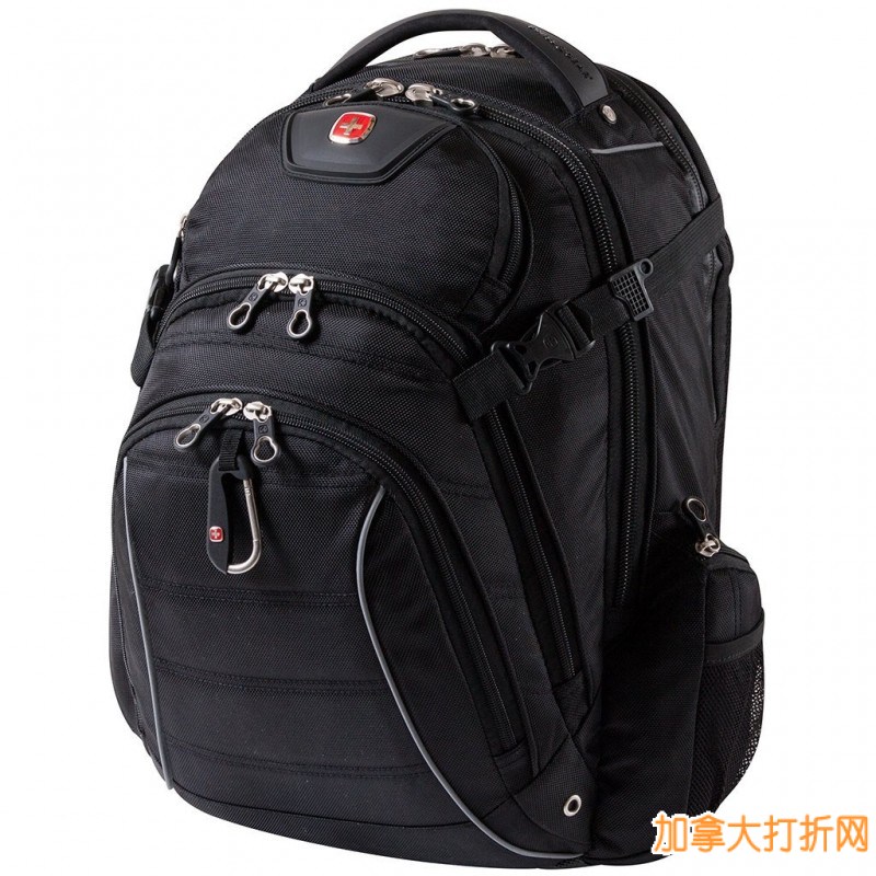 Swiss Gear 17.3寸大容量防水笔记本电脑背包4折特卖额外7折，仅售34.99元包邮！