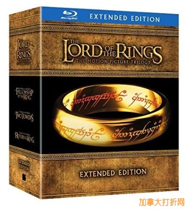 《The Lord of the Rings 指环王》三部曲全集完整版及剧场版蓝光影碟28.99元-29.99元限时特卖！