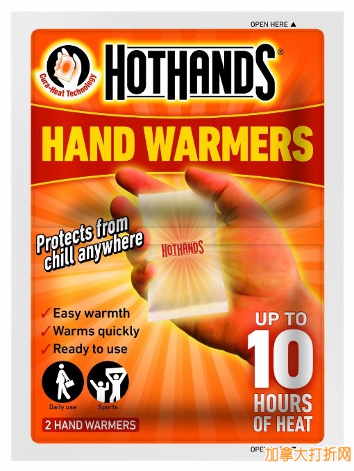 冬天怕冷？姨妈来了？HotHands暖手神器暖手宝40套装仅售23.99元，提供10小时持久热量！仅限今日！