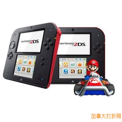 Nintendo任天堂2DS游戏机带《马里奥赛车7》游戏套装（三种颜色可选）立减40元，仅售89.96元！
