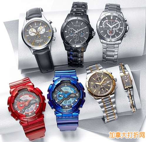 The Bay 400余款Casio、Seiko、Bulova、Citizen、Timex精品男女手表36元起限时特卖，包Express快递！仅限今日！