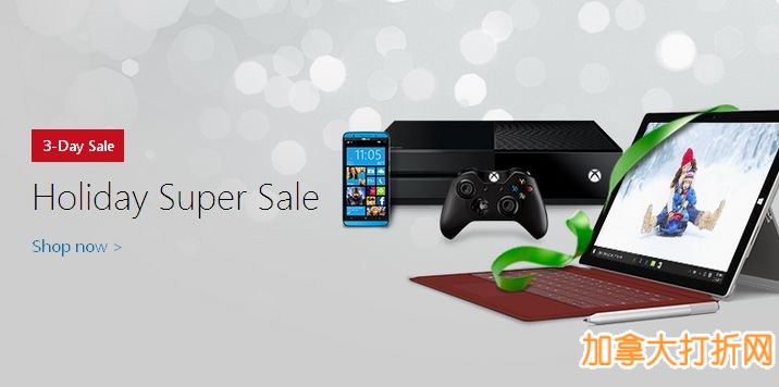 Microsoft Store 假日超级特卖，笔记本、游戏机、Blu手机及电子产品特价销售，笔记本189元起！