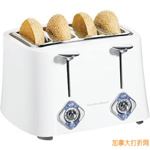 Hamilton Beach 4-Slice Bagel Toaster烤面包圈机13.99元清仓并包邮！