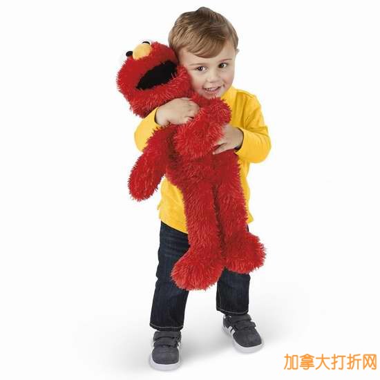 Sesame Street 芝麻街和艾摩玩一整天智能玩偶37.49元限时特卖，仅限今日！