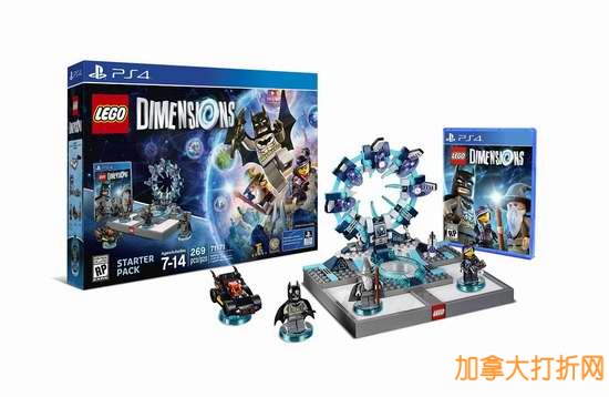 打破现实玩具和游戏的界限！《Lego Dimensions 乐高：次元》多平台（PS4、PS3、Wii U、Xbox 360、Xbox One）游戏新手包套装立省30元，仅售79.97元！