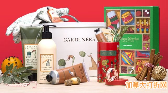 Crabtree & Evelyn 限时特卖，12款香皂套装6折特卖，洗手液立减10元，护手霜、唇彩买二送一，袜子3双24元，香皂买三送二，500ml包装产品买二送二！