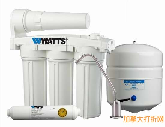 Watts Premier WP5-50 厨房五级反渗透纯净水过滤系统4.8折189.99元限量特卖！