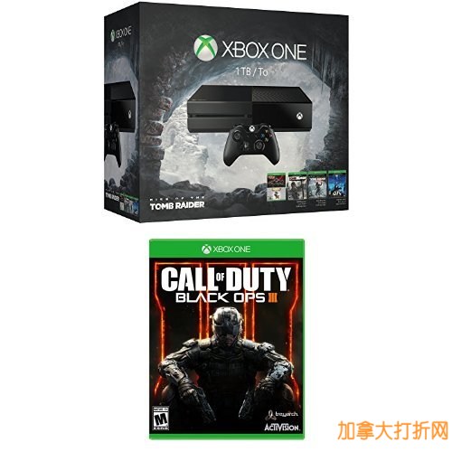 Xbox One 1TB 游戏机及5款游戏boxing week特别套装，再送《使命召唤：黑色行动III》，立减139.99元，仅售389.99元！其中游戏价值230元！