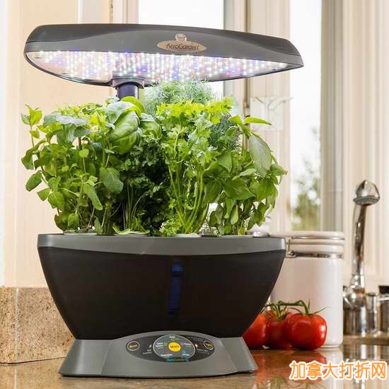 有机环保，无土快速栽培！Miracle-Gro AeroGarden 6 LED 室內苗圃小花园及种子套装4.9折史上最低价99.85元特卖！仅限今日！