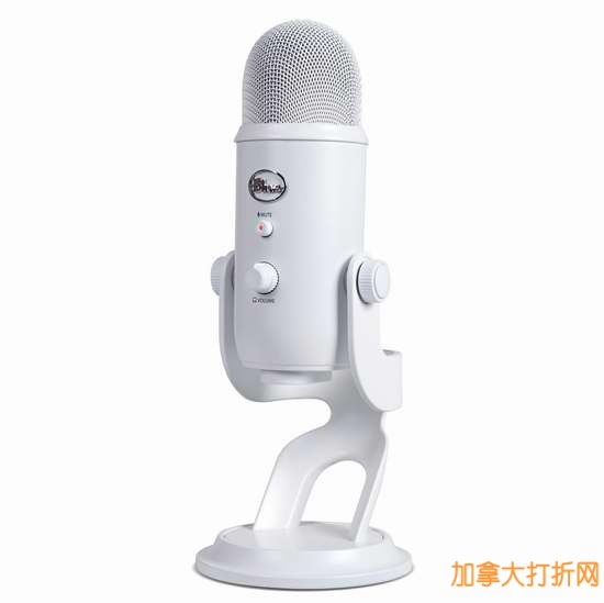 顶级保真音质， Mac & PC 即插即用！Blue Microphones Yeti 雪人 USB 电容麦克风5折89.99元限时特卖！仅限今日！