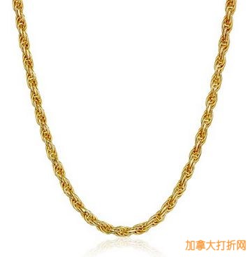 Amazon Collection 925纯银镀金项链2.9折25元限时特卖并包邮！