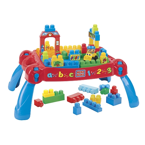  Mega Bloks - First Builders - Build'n Learn Table (8237)积木学习桌玩具特价29.98元，原价54.99，ToysRUs清仓区买一件玩具，第二件半价