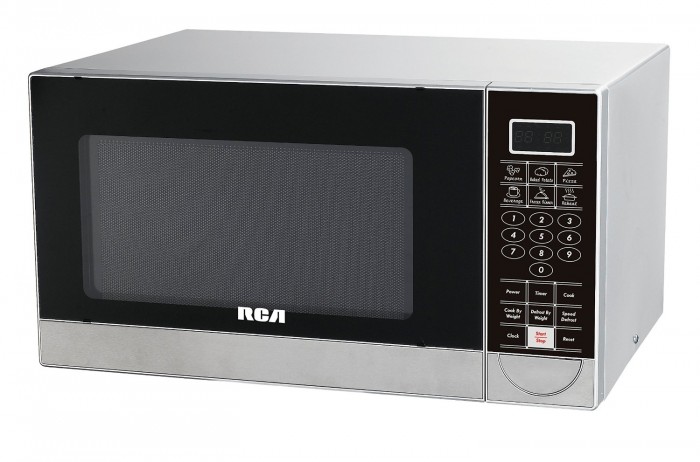  RCA 1.1立方英尺不锈钢微波炉特价79.99元，原价109.99元，包邮