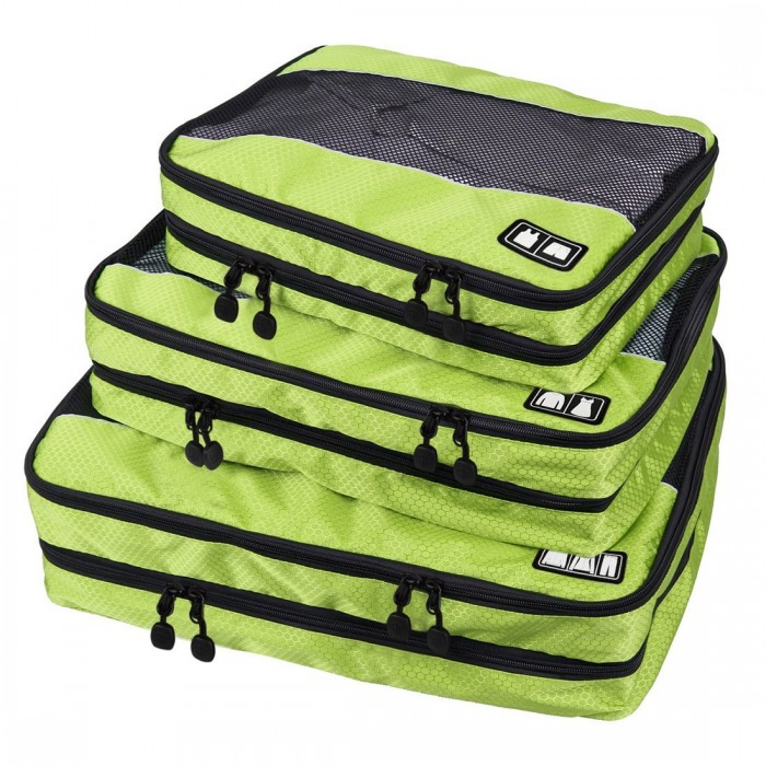  Ecosusi 3PCS 旅行衣物收纳袋/行李袋（多种颜色可选）特价29.59元，原价36.99元，包邮