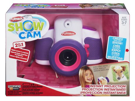  可变身投影仪的神奇儿童相机！Playskool Showcam 数码照相+投影二合一儿童玩具相机3.8折27元清仓